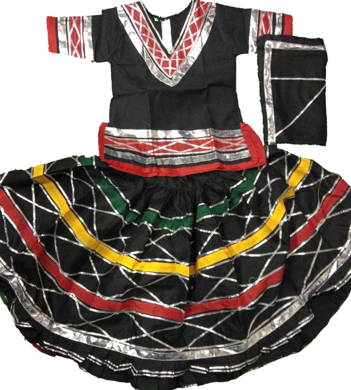 Navratri Special Traditional Wear Red and Black Color Lehenga Choli – krazy  kolours